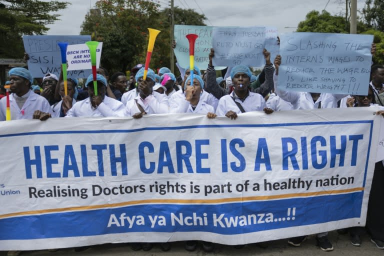Kenyan doctors have been on strike since mid-March (SIMON MAINA)