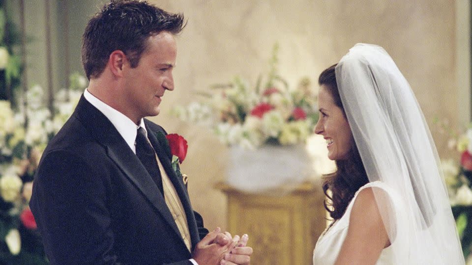 "The One With Monica And Chandler's Wedding" first aired on May 17 in 2001. - Danny Feld/NBCU/Getty Images/IMDB