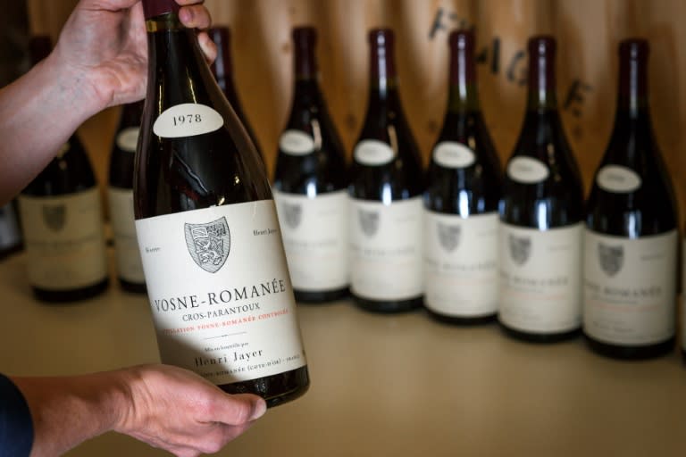 The wines auctioned included Cros-Parantoux Vosne-Romanee Premier Cru, which ranks among the world's priciest, and a host of others top notch Burgundies