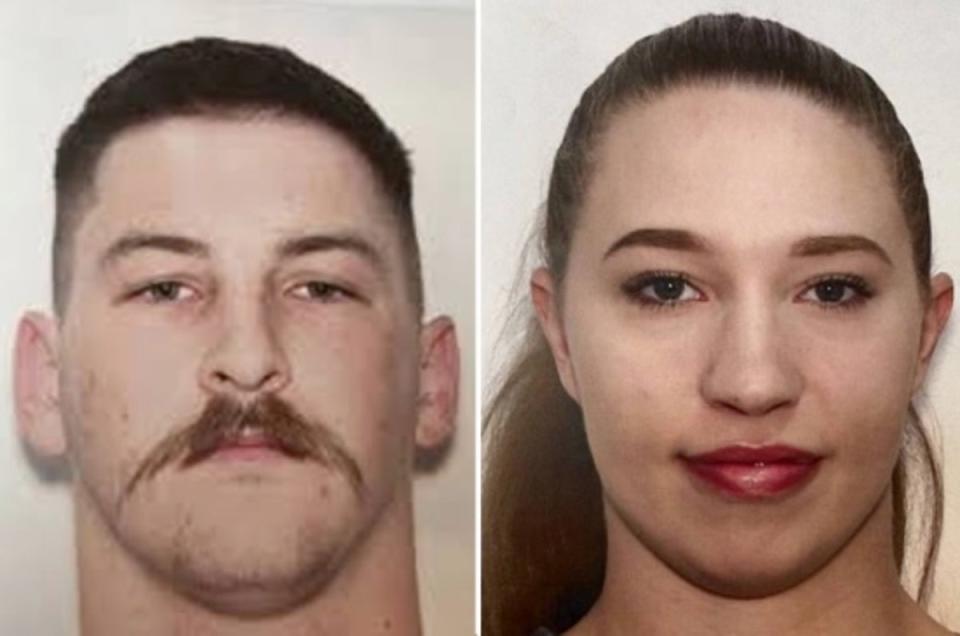 The bodies of Chandler Kuhbander and Reaegan Anderson, who both worked for the Liberty County Fire Department, were found on Sunday in Tennessee (Hinesville police)