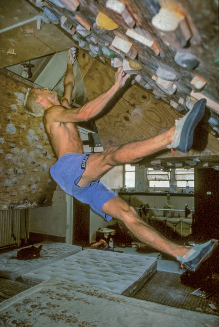 Ben Moon School Room Rock Climbing Training Sheffield England