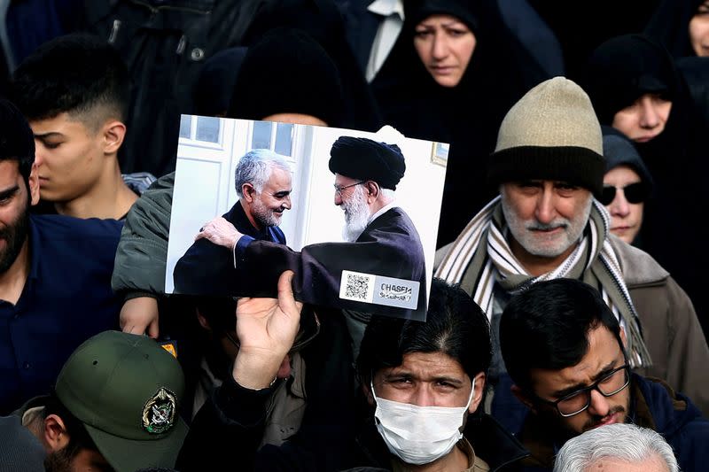 Protest against the killing of Iranian Major-General Soleimani in Tehran