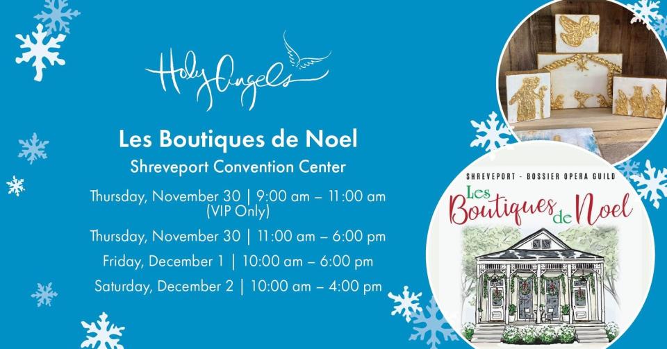 The Shreveport Opera Guild’s holiday wonderland Le Boutiques de Noel is back this weekend at the Shreveport Convention Center.