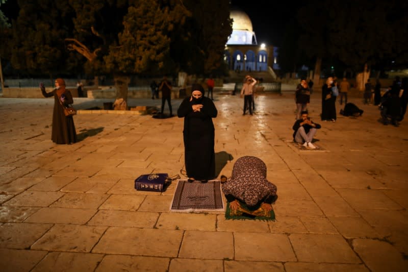 Al-Aqsa mosque reopened to worshippers after a two-and-a-half month closure due to the outbreak of the coronavirus disease (COVID-19), in Jerusalem's Old City