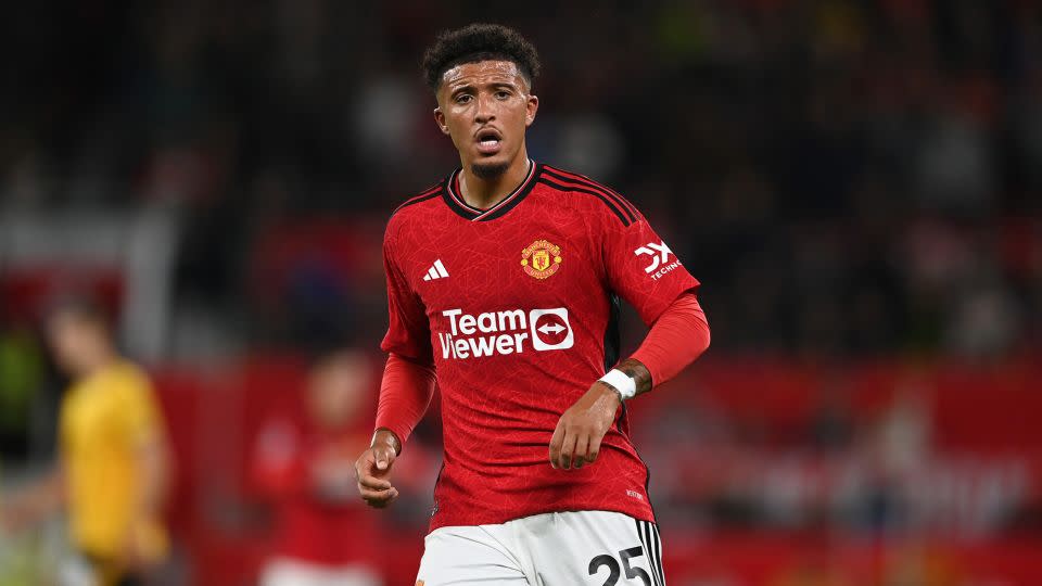 Manchester United manager Ten Hag has had a very public falling out with Jadon Sancho, who last played for the club in August. - Gareth Copley/Getty Images