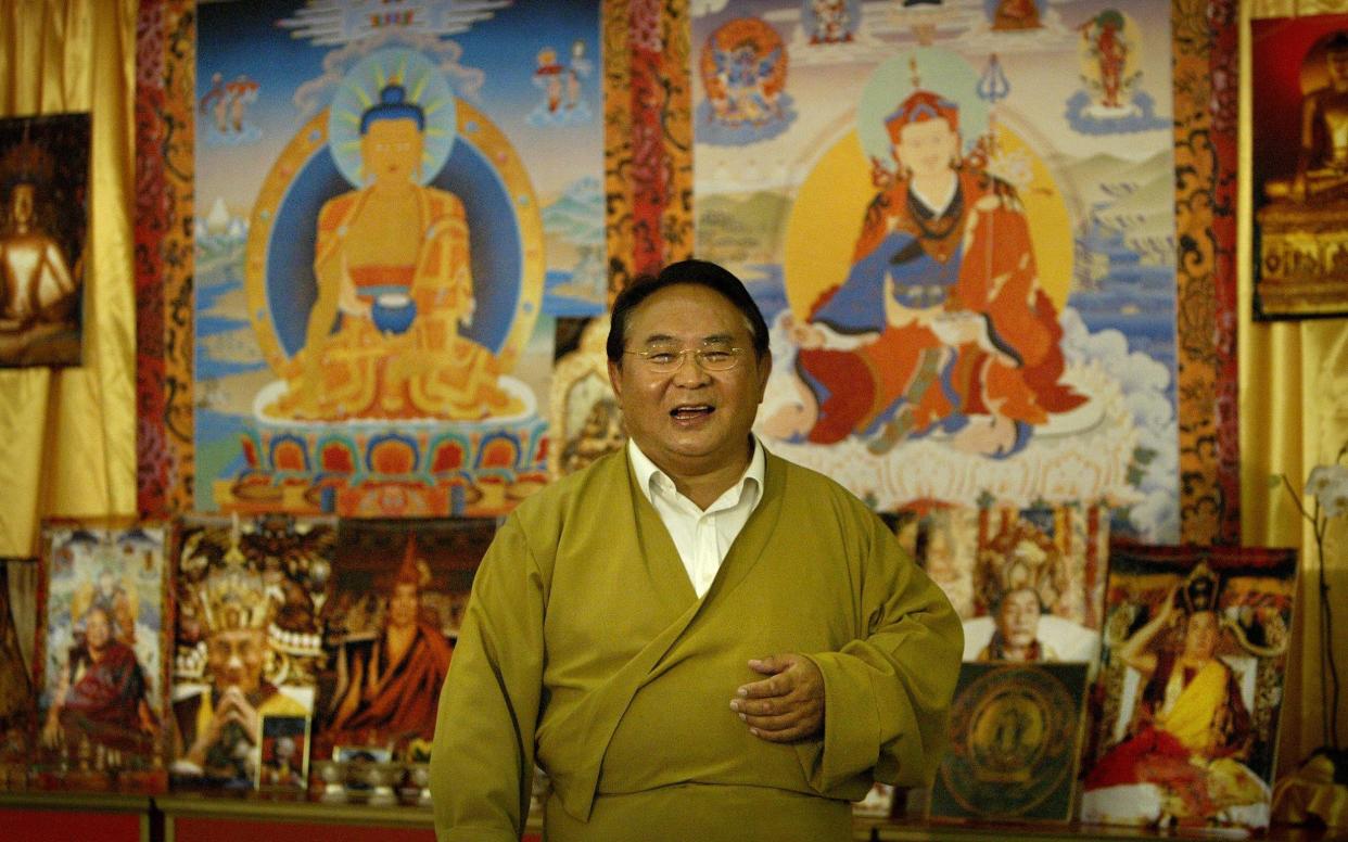 Sogyal Rinpoche as a guest speaker at a healing seminar in Melbourne in 2004 - Fairfax Media