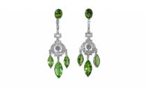 <p>Diamond Platinum Chandelier Earrings, $15,900, <a rel="nofollow noopener" href="https://www.1stdibs.com/jewelry/earrings/chandelier-earrings/fine-peridot-diamond-platinum-chandelier-earrings/id-j_2239503/" target="_blank" data-ylk="slk:1stdibs.com;elm:context_link;itc:0;sec:content-canvas" class="link ">1stdibs.com</a> </p>