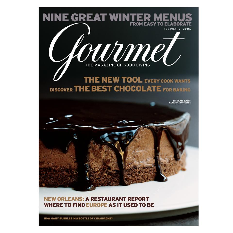 February 2006 cover of Gourmet magazine