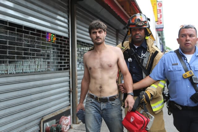 Man rescued after getting stuck in New York rooftop chimney