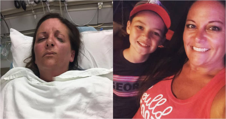美國喬治亞州一名43歲女子凱茜（Cathy Weed），24日當天她在家中意外踩到一個火蟻窩，引發嚴重過敏，當場身亡。（圖／Facebook／Cathy Weed）