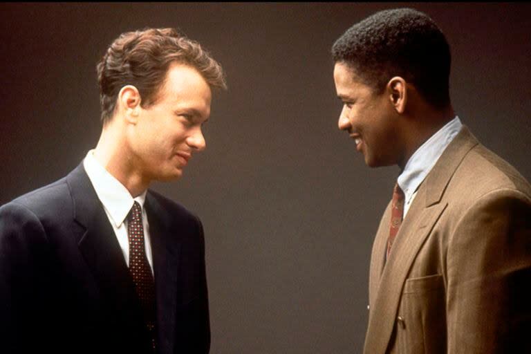 Tom Hanks y Denzel Washington en Filadelfia