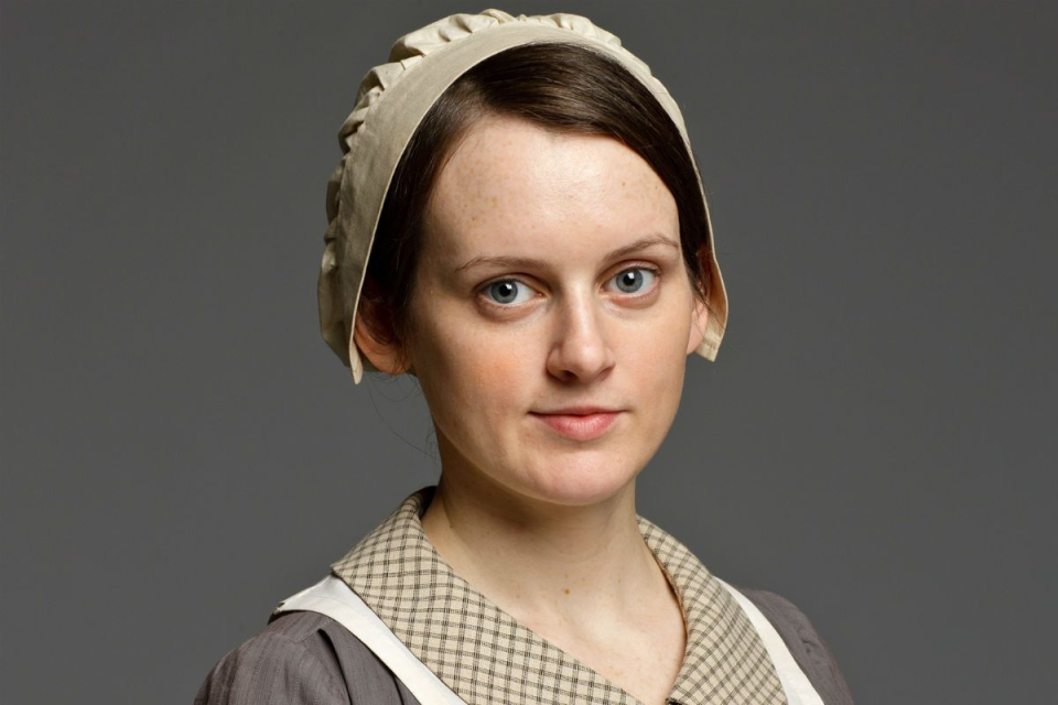 Sophie McShera, la Daisy Robinson en la serie Downton Abbey.