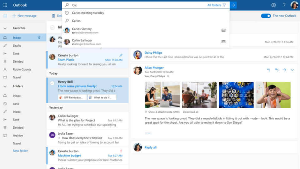 Microsoft teased significant upgrades to Outlook as part of its big Office