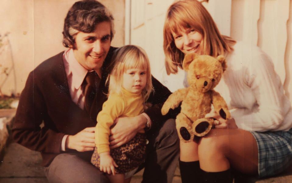 Sarah with her parents in 1973 - Lorne Campbell