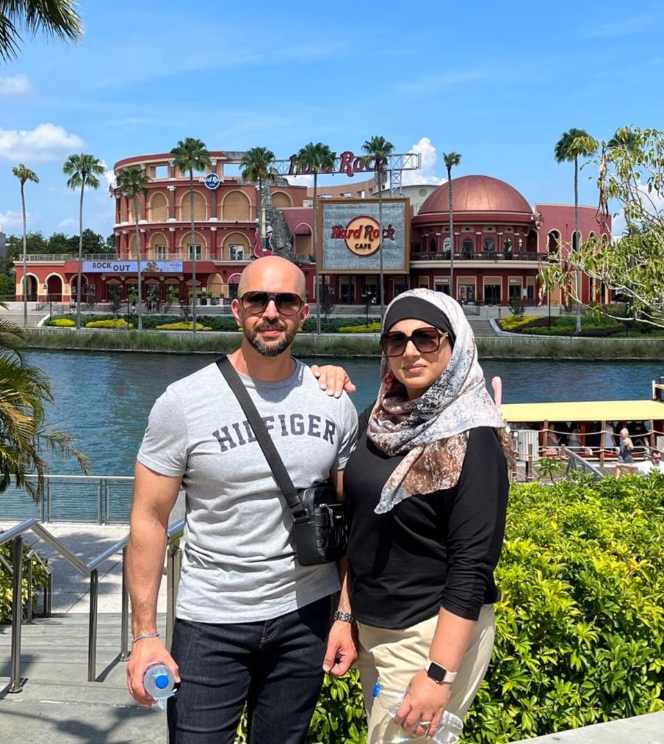 Kam and Siema finally took the kids on a trip to Orlando last year, but even that was plagued by visa issues because of his conviction (Kamran Ashraf)