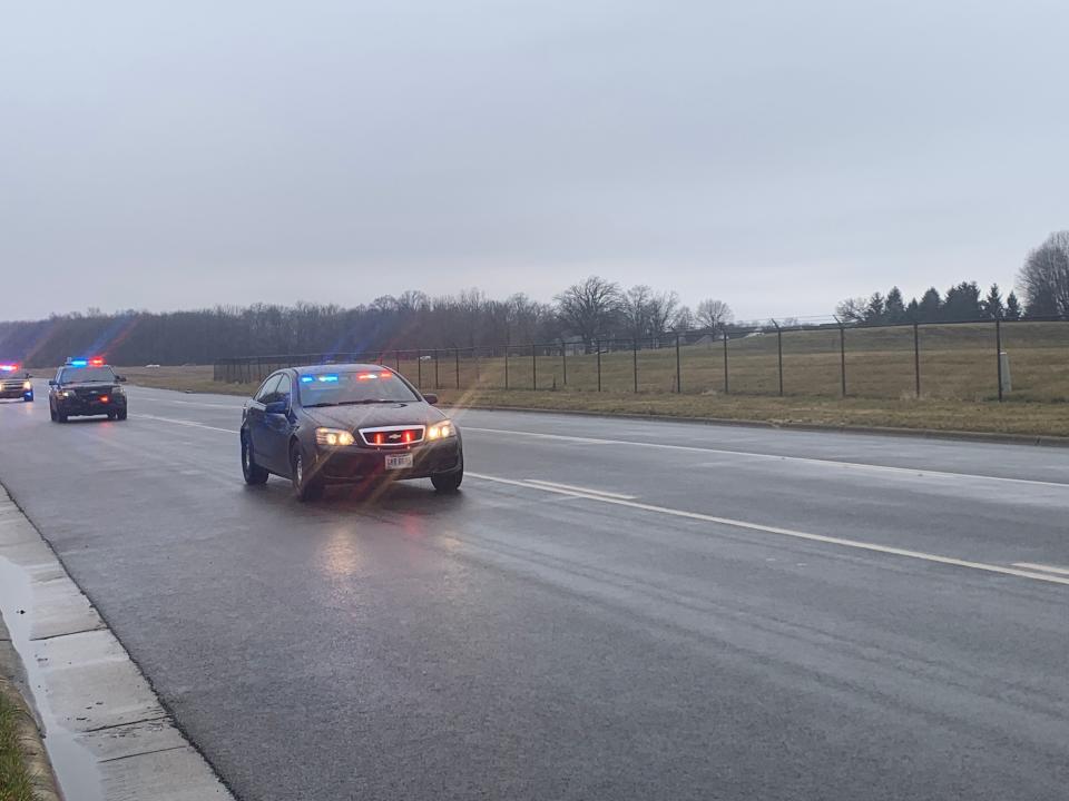 Law enforcement agencies across the Miami Valley and Ohio gathered in Richmond, Indiana Saturday to say goodbye to Preble County Sheriff’s Deputy Joshua Hamilton.