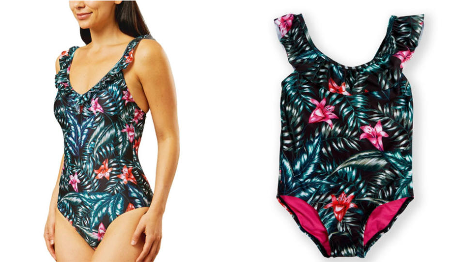 Big W woman swimsuit and toddler swimsuit