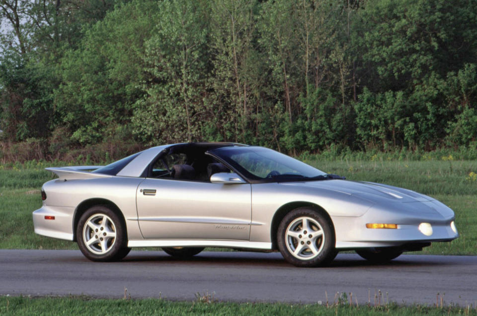 <p>Close family relation to Chevy’s Camaro and forming GM’s two-pronged attack on Ford’s Mustang was Pontiac’s Firebird. Specifically, here we’ve taken a particular interest in the faster Trans Am versions of the fourth Firebird iteration’s early years, which had extended bodywork compared with less powerful siblings.</p><p>With a wheelbase accounting for <strong>51.32%</strong> of the Trans Am’s expanse, at least until its 1998 model year facelift, it looked great from three-quarter angles, but side-on the ‘oohs’ gave way to ‘ewws’. </p><p>Just as the Mk3 Camaro wasn’t far behind the Mk4’s figure, so it is with the equivalent Firebird generations. Once again in Trans Am guise, the third-era Firebird can quote a <strong>51.73%</strong> wheelbase ratio. Now, consider for a moment that KITT was a modified third-generation Firebird and the Knight Rider lie is fully exposed in plain sight. </p>