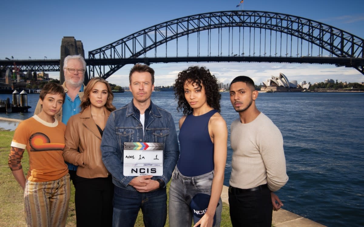 Mavournee Hazel, William McInnes,, Tuuli Narkle, Todd Lasance, Olivia Swann and Sean Sagar <p>Credit: Daniel Asher Smith/Paramount+</p>