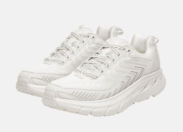 Outdoor Voices Women's Hoka x OV Clifton, $140, <a href="https://rstyle.me/+hQq67HV6Z7kn6WpAkyni2Q" rel="nofollow noopener" target="_blank" data-ylk="slk:available here;elm:context_link;itc:0;sec:content-canvas" class="link ">available here</a>.