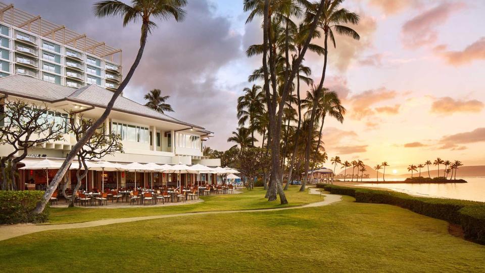 Exterior of the Kahala Hotel &amp; Resort, voted one of the best resorts and hotels in Hawaii