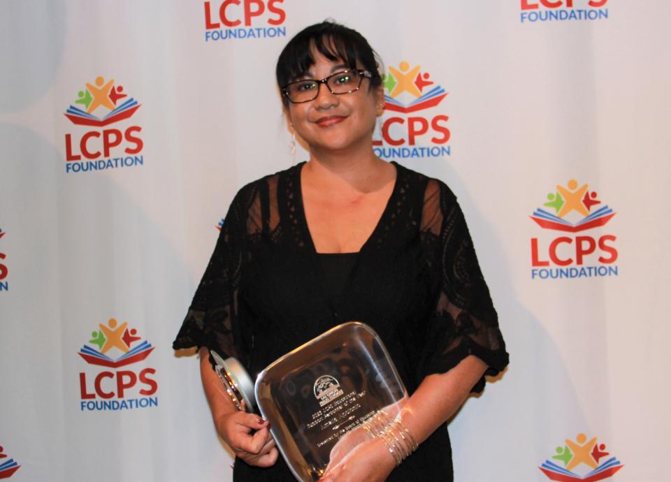 Amelia Apolonio, a computer technician at the LCPS service desk, is the 2023 Educational Support Personnel of the Year for Las Cruces Public Schools. She was honored at the Celebration of Excellence dinner on Friday, April 29, 2022.