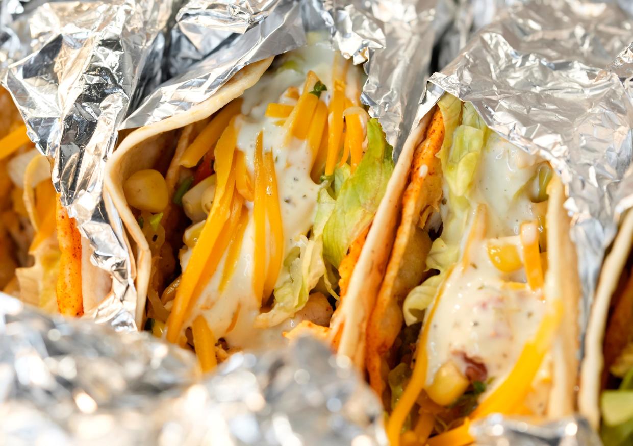 Feb. 20, 2024; Columbus, Ohio, USA; 
Tacos from Condado are among the new food offerings available to supporters at Lower.com Field for the 2024 season.