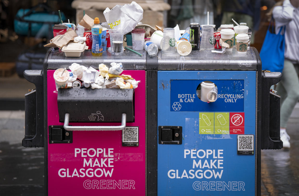 Glasgow City Council, Scotland’s largest local authority, is one of the areas where Unison says it now has a mandate for strike action (Jane Barlow/PA)