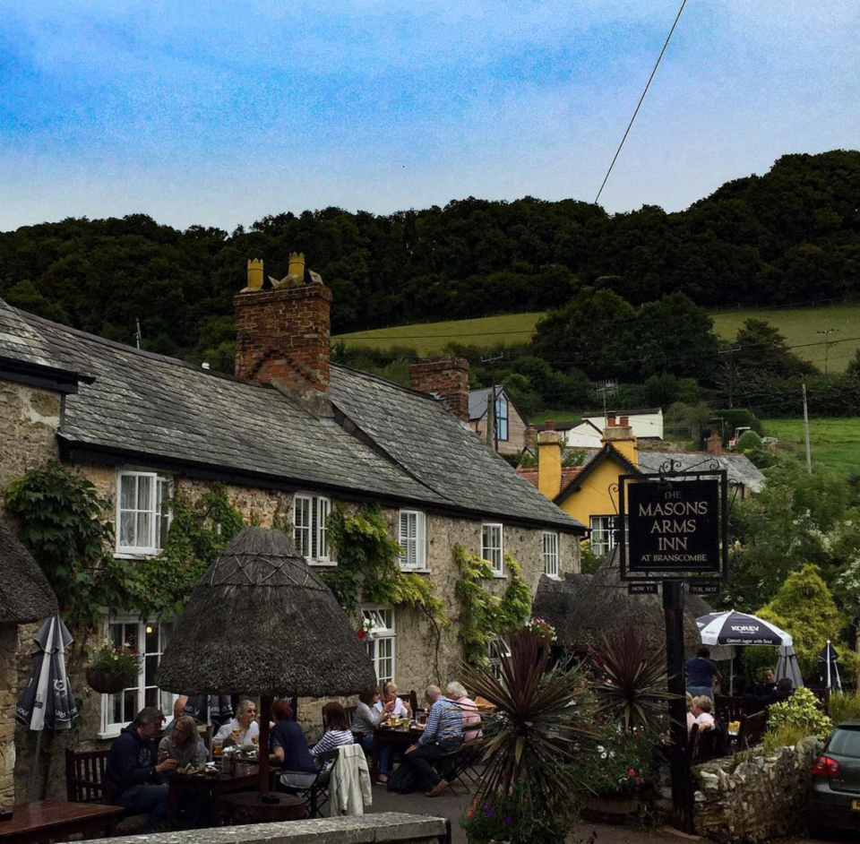 <p><span>Set in a picturesque village, <a rel="nofollow noopener" href="https://www.masonsarms.co.uk/js/plugin/ckfinder/userfiles/files/masons-summer-menu-2016.pdf" target="_blank" data-ylk="slk:this 14th century, thatched cider house;elm:context_link;itc:0;sec:content-canvas" class="link ">this 14th century, thatched cider house</a> is backed by rolling hills laced with walking trails. You're also not far from the Jurassic Coast with its clifftop walks. The menu includes Branscombe crab ploughmans and St Austell Ale battered fish. [Photo: Instagram / </span><a rel="nofollow noopener" href="https://www.instagram.com/littlecourtcottages/" target="_blank" data-ylk="slk:littlecourtcottages;elm:context_link;itc:0;sec:content-canvas" class="link "><span>littlecourtcottages</span></a><span>]</span> </p>