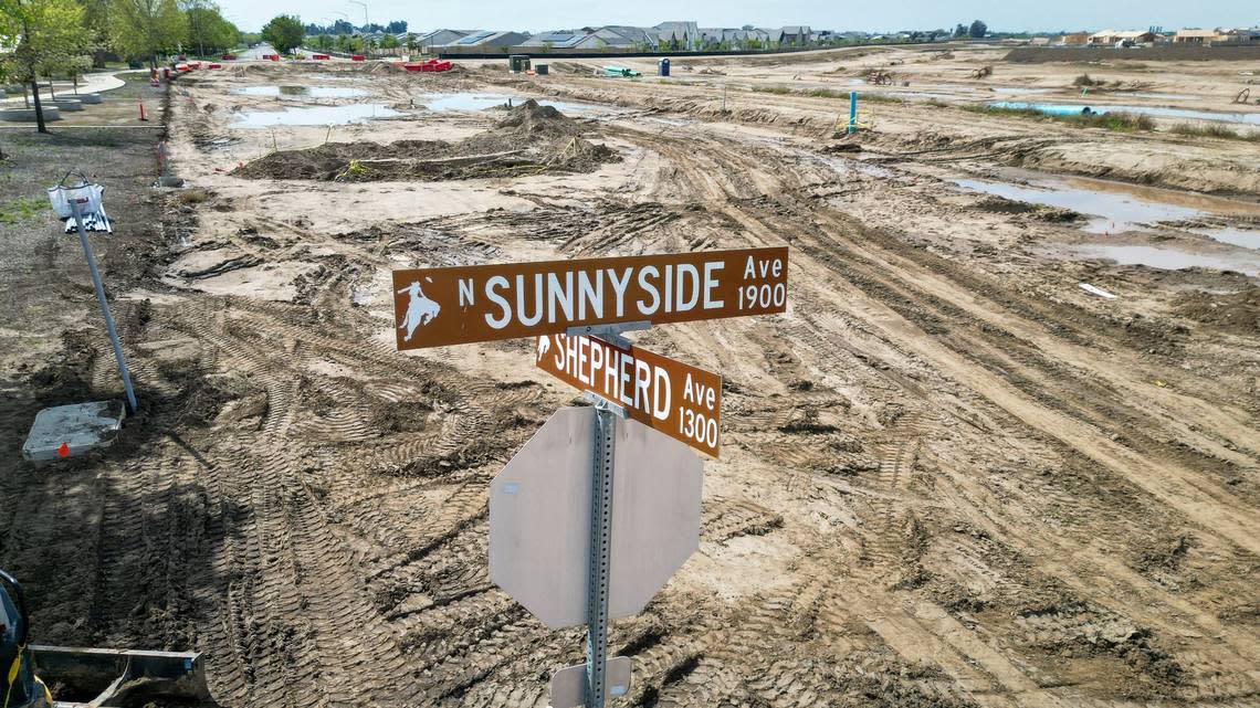 The intersection at Sunnyside and Shepherd near the Dry Creek trailhead in Clovis is currently closed as well about a mile of roadway leading to it. The roads have been closed since Jan. 1 for road widening and underground utilities work related to housing construction in the Heritage Grove growth area. Now city officials say it won’t reopen until the end of June.