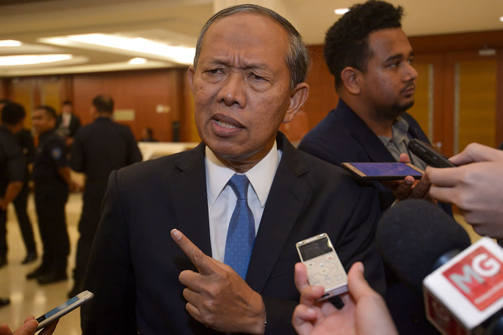 Rompin MP Datuk Seri Hasan Arifin says plans to help struggling communities of Orang Asli could have derailed after the government agency in charge of the aboriginal people’s welfare was shifted into a different ministry. — Picture by Mukhriz Hazim