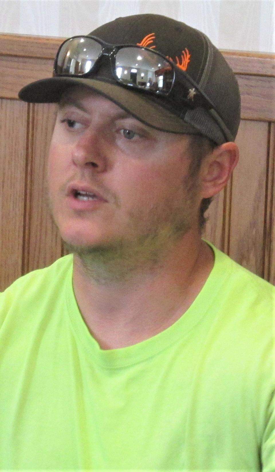 Deputy Engineer Cory Baker spoke to Holmes County Commissioners on Thursday about a recommendation to reduce the speed limit to 45 mph on three county roads.