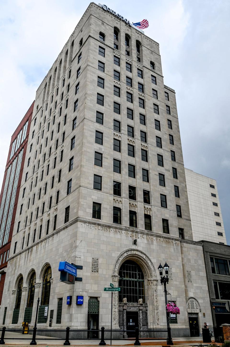 Comerica Bank Building, one of Lansing's tallest buildings, on Thursday, Aug. 10, 2023, in downtown Lansing.