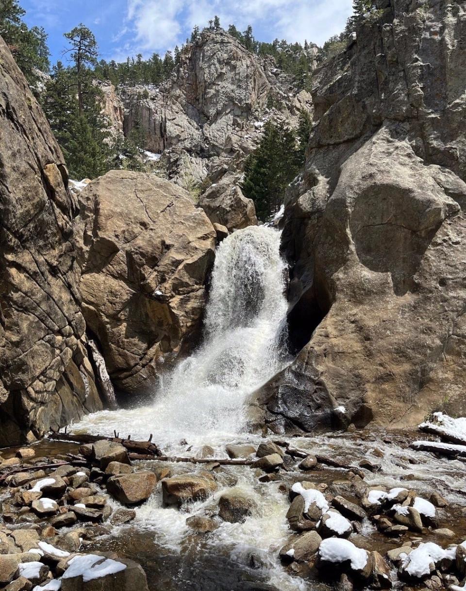 Boulder Falls on Boulder Canyon Road Outside Boulder is an easy drive from Denver.