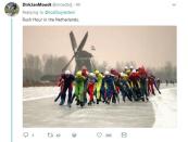 Katie Couric is being mocked for saying the Netherlands dominates speed skating because it's 'an important mode of transportation' in Amsterdam