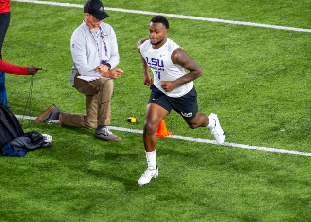 Former LSU star receiver Kayshon Boutte struggles at NFL Combine