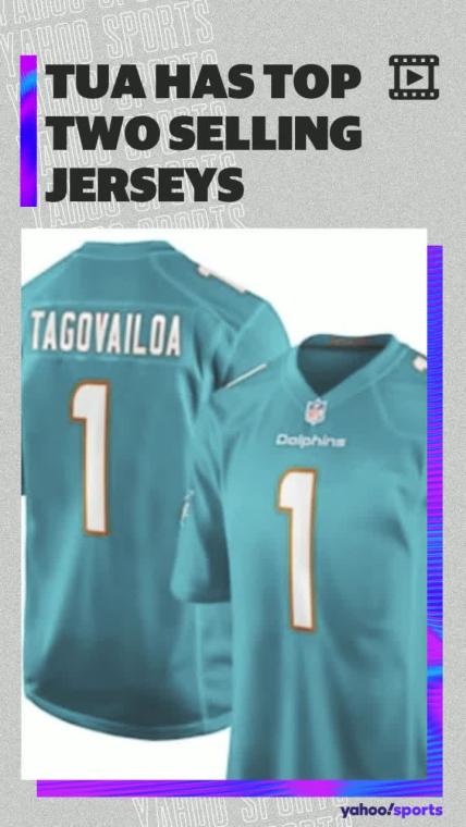 Tua Tagovailoa owns the top selling NFL jerseys right now