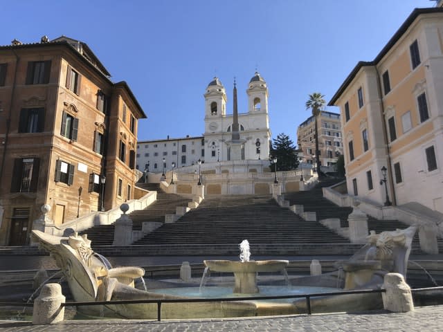 The Spanish Steps in Rome, Italy 