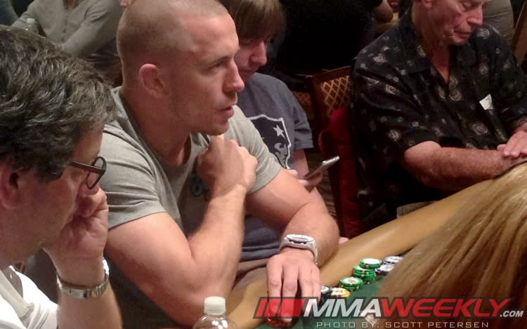 UFC Champ Georges St-Pierre Barely Misses the Cut at World Series of Poker Main Event