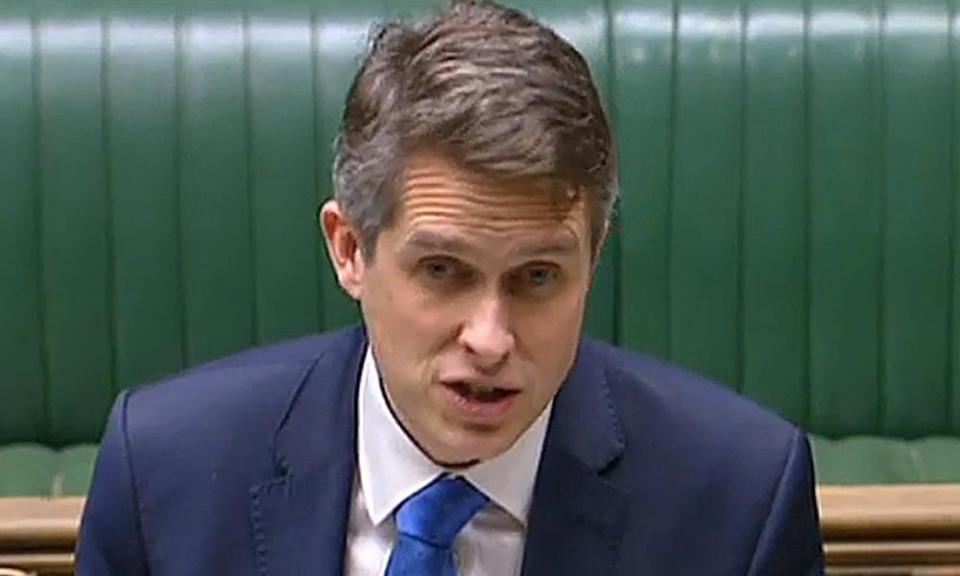 The education secretary, Gavin Williamson