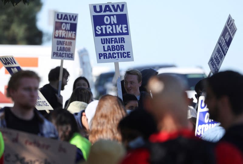 FILE PHOTO: University of California academic workers go on strike