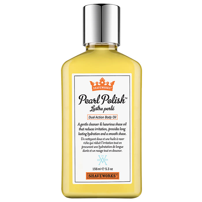 For traveling: Anthony Shaveworks Pearl Polish Dual-Action Body Oil 