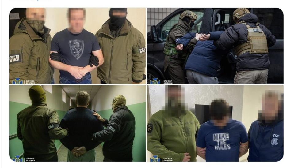 Five Ukrainian intelligence officers secretly working for Russia have been arrested