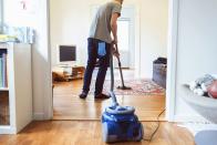 <p>Just by vacuuming, mopping floors or washing windows for a little more than an hour, the average person can burn about 285 calories, lowering risk of death by 30%, according to a study of 302 adults in their 70s and 80s. </p>