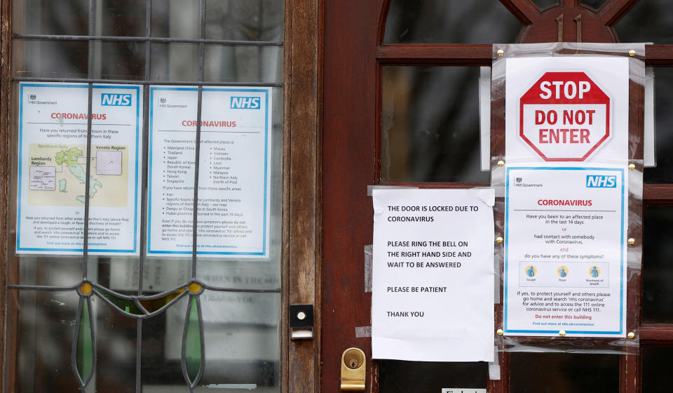 Image: A doctors surgery in north London (John Sibley / Reuters)