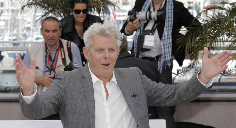 Director Alex Van Warmerdam poses for photographers during a photo call for the film Borgman at the 66th international film festival, in Cannes, southern France, Sunday, May 19, 2013. (AP Photo/Lionel Cironneau)