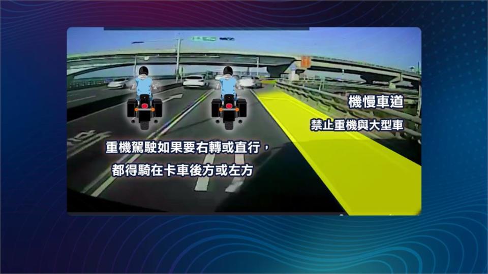 重機超車不慎衝撞卡車　失控撞擊遭彈飛橋下