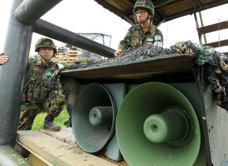 Both Koreas broadcast propaganda across the heavily-fortified Demilitarized Zone that divides them