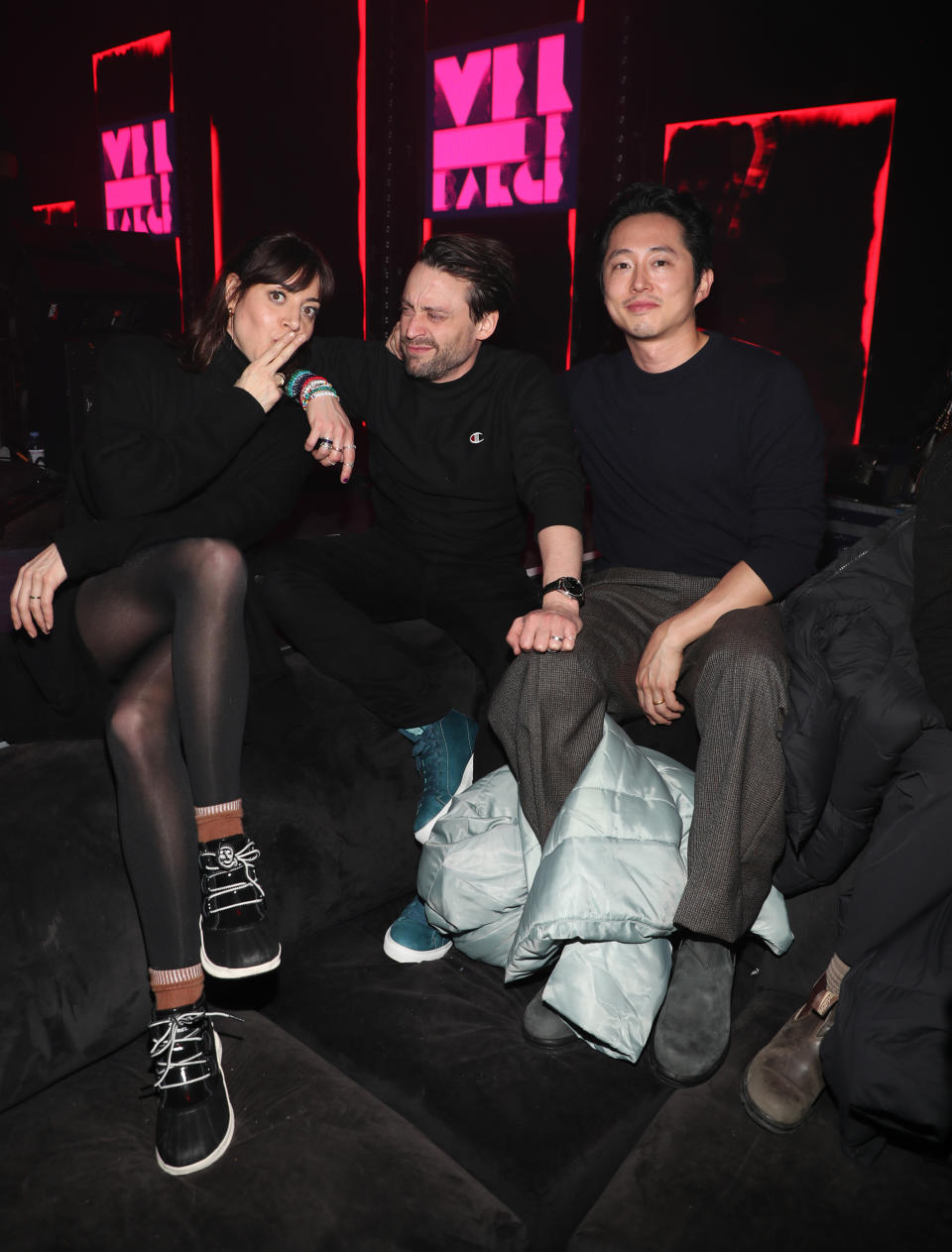 Aubrey Plaza, Kieran Culkin and Steven Yeun