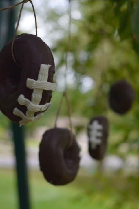 Football Donut on a String